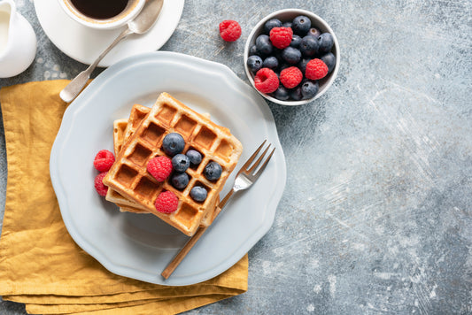 Waffles with fresh Berries