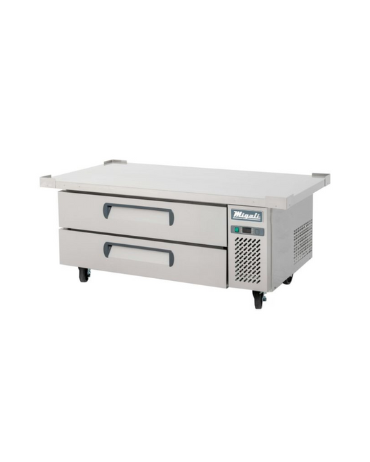 Migali C-CB52-60-HC 52″ Wide Refrigerated Chef Base with 60″ extended top