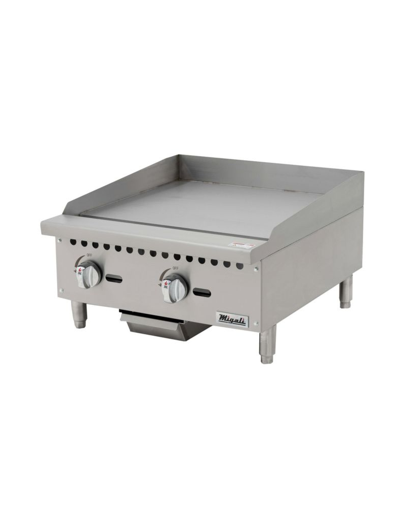 Migali C-G24 24″ Wide Manual Griddle - 60,000 BTU