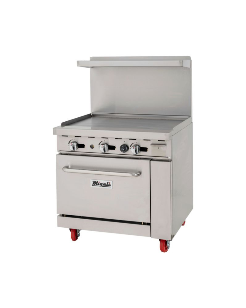 Migali C-RO-36G-LP 36” Griddle, (1) Oven, Liquid Propane