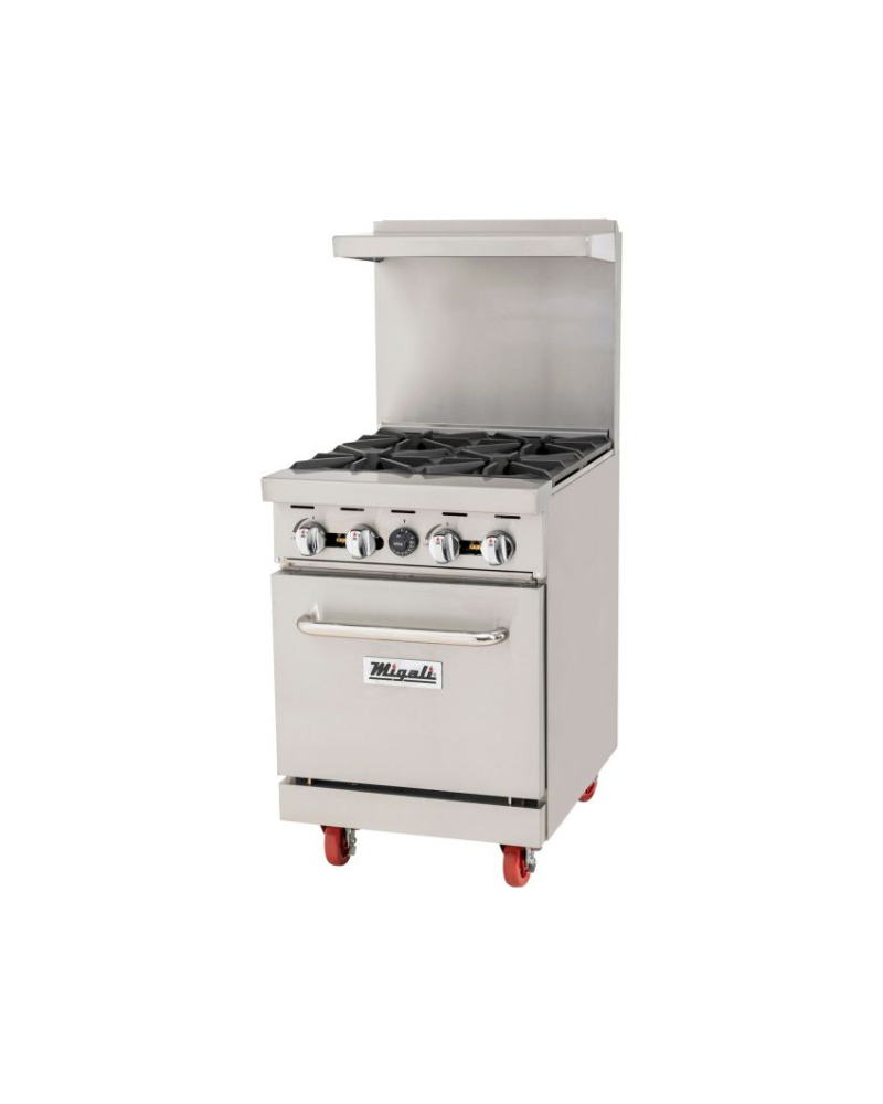 Migali C-RO4-LP 4 Burner Range, (1) Oven, Liquid Propane