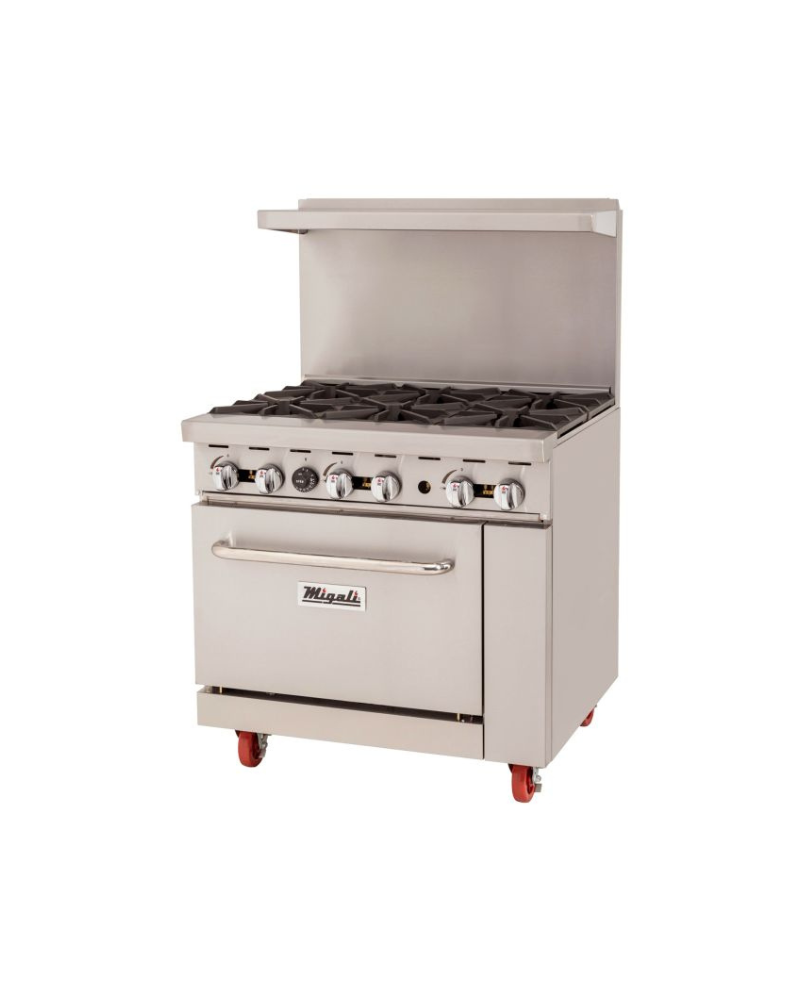 Migali C-RO6-LP 6 Burner Range, (1) Oven, Liquid Propane