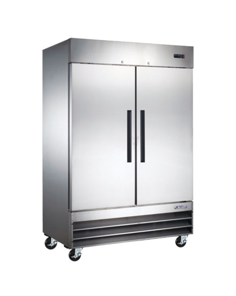 Omcan RE-CN-0041E-HC Aurora 54″ Reach-In Stainless Steel Dual Door Refrigerator With 1331 L Capacity