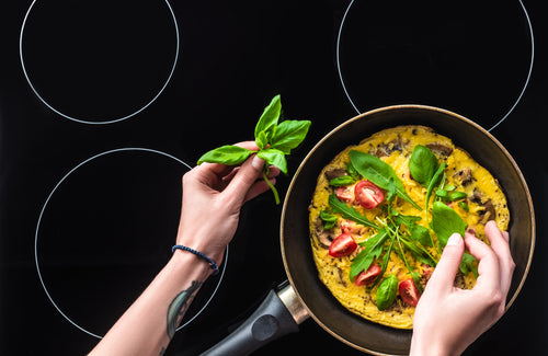 Chef using Induction Cooktop