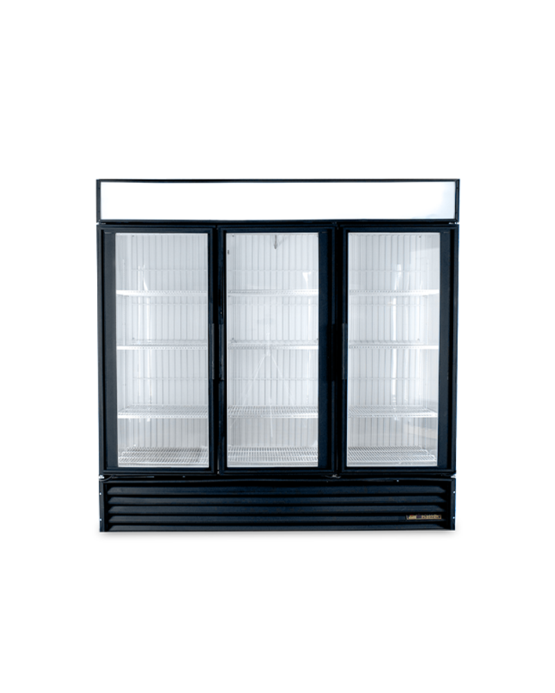 Refurbished True® Freezer: GDM-72F 3-Door Commercial Glass Door Freezer