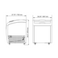 Refurbished Ancaster XS-160 1 Door Glass Top Chest Freezer