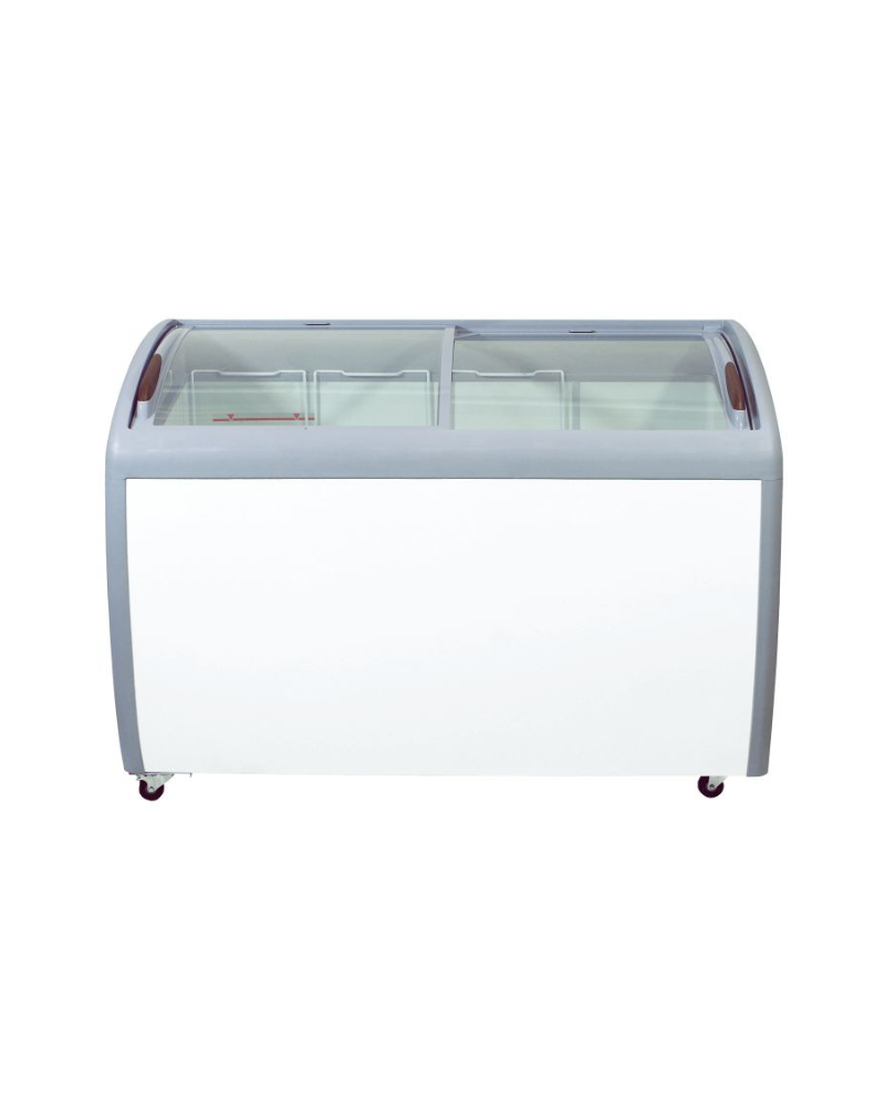 Refurbished Ancaster XS-360 2 Door Glass Top Chest Freezer