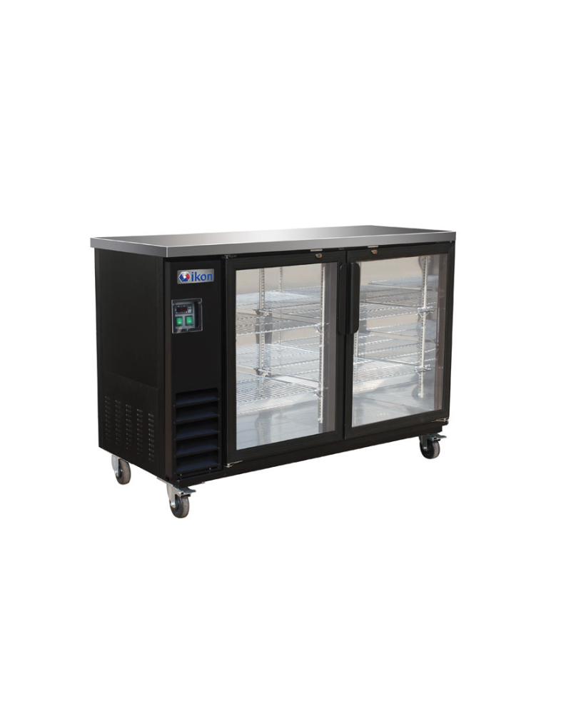 Ikon IBB61-2G-24SD Back Bar Refrigerator Sliding Doors