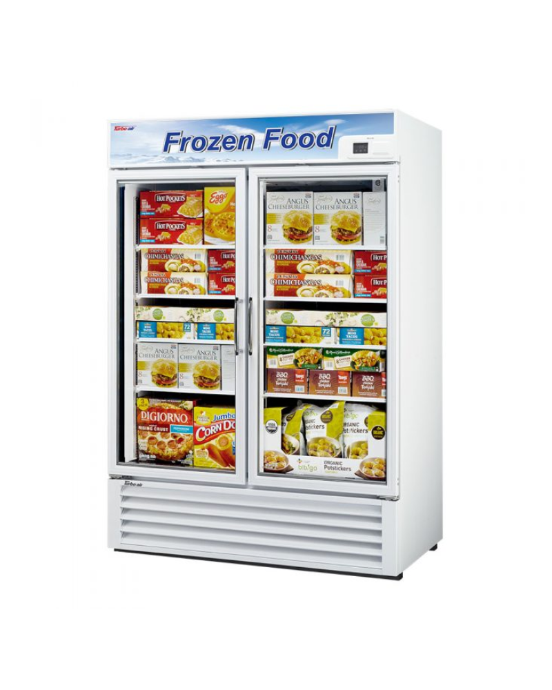 Turbo Air TGF-49F(B)-N Standard Glass door Freezer, Two-section