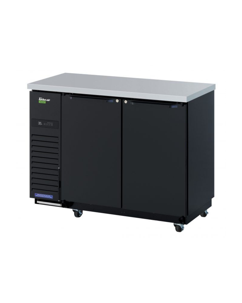 Turbo Air TBB-24-48SBD-N6 Super Deluxe Narrow Back Bar Cooler, Two-section