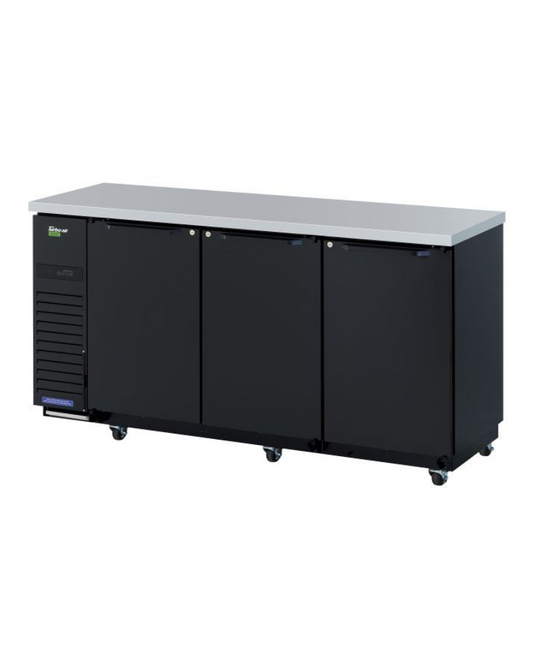 Turbo Air TBB-24-72SBD-N6 Super Deluxe Narrow Back Bar Cooler, Three-section,