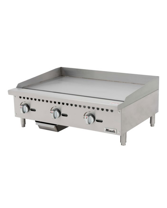 Migali C-G36T 36” Wide Counter-top Thermostatic Griddle