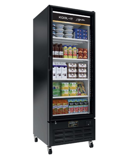 Kool-It - Signature LX-24RB Single Glass Door Merchandiser Refrigerator