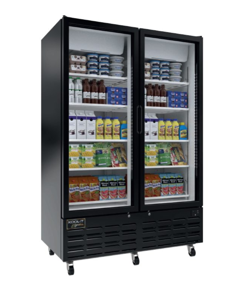 Kool-It - Signature LX-46RB Double Glass Door Merchandiser Refrigerator
