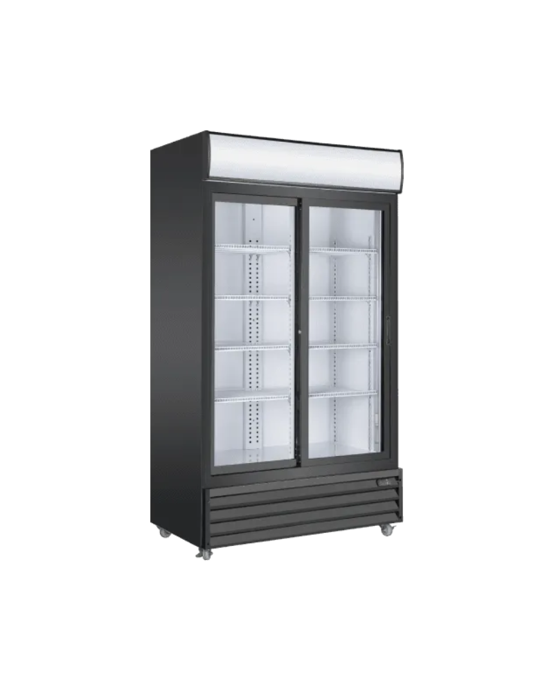 Refurbished Ancaster AFE G25 39.5″ Two Sliding Door Display Refrigerator