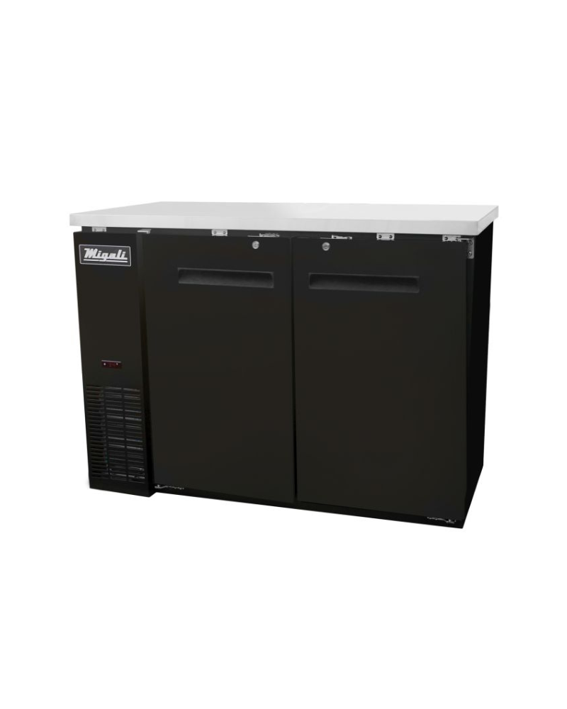 Migali C-BB48-HC 48″ Solid Door Back Bar Refrigerator