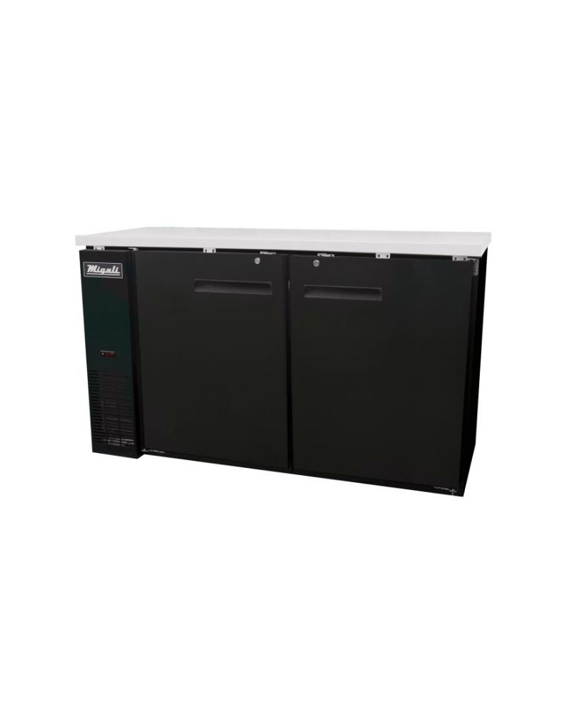 Migali C-BB60-HC 60″ Solid Door Back Bar Refrigerator
