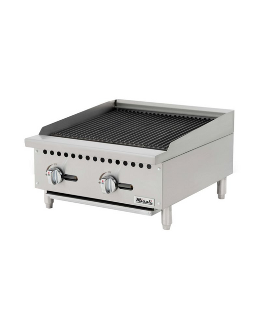 Migali C-CR24 24″ Wide Char-Rock Broiler - 70,000 BTU