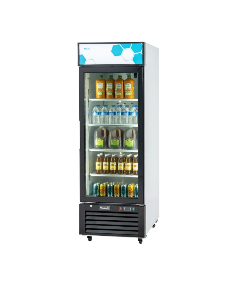 Migali C-23RM-HC 3 cu/ft Glass Door Merchandiser Refrigerator