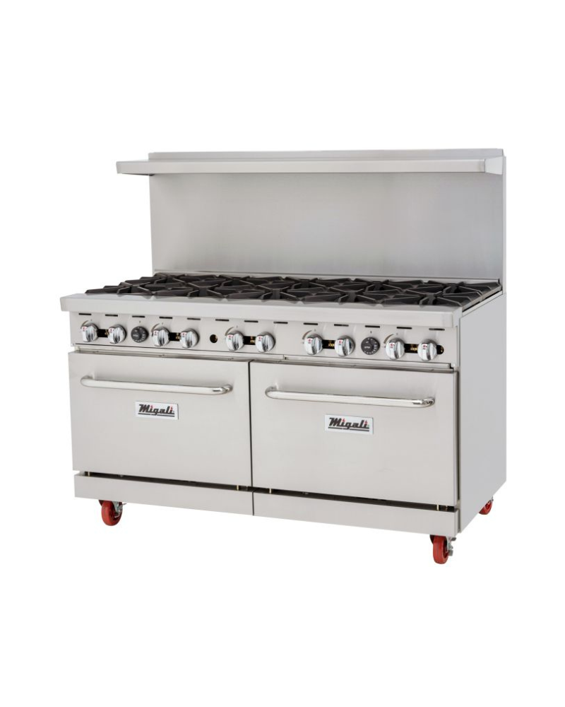 Migali C-RO10-LP 10 Burner, Liquid Propane Gas Range & Oven