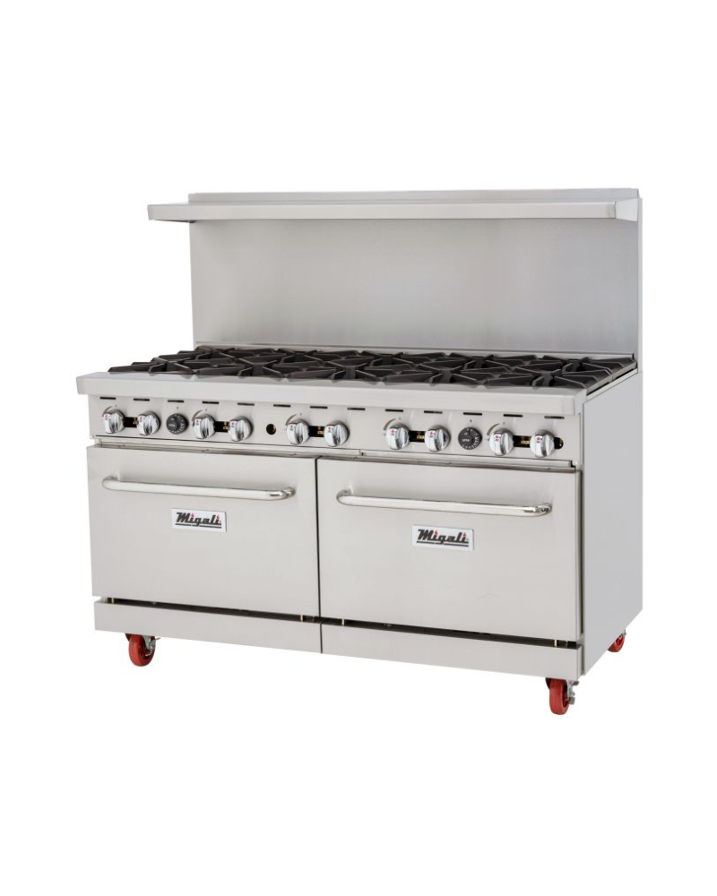 Migali CRO10LP 10 Burner, Liquid Propane Gas Range & Oven