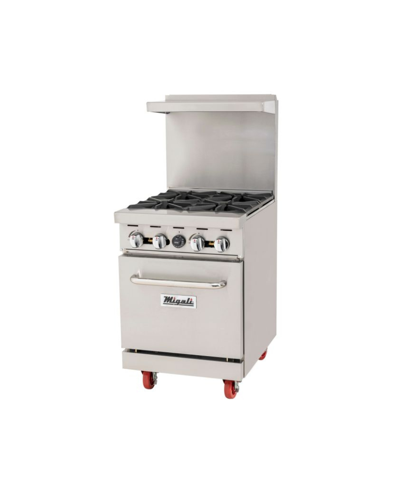 Migali C-RO4-NG 4 Burner Range, (1) Oven, Natural Gas