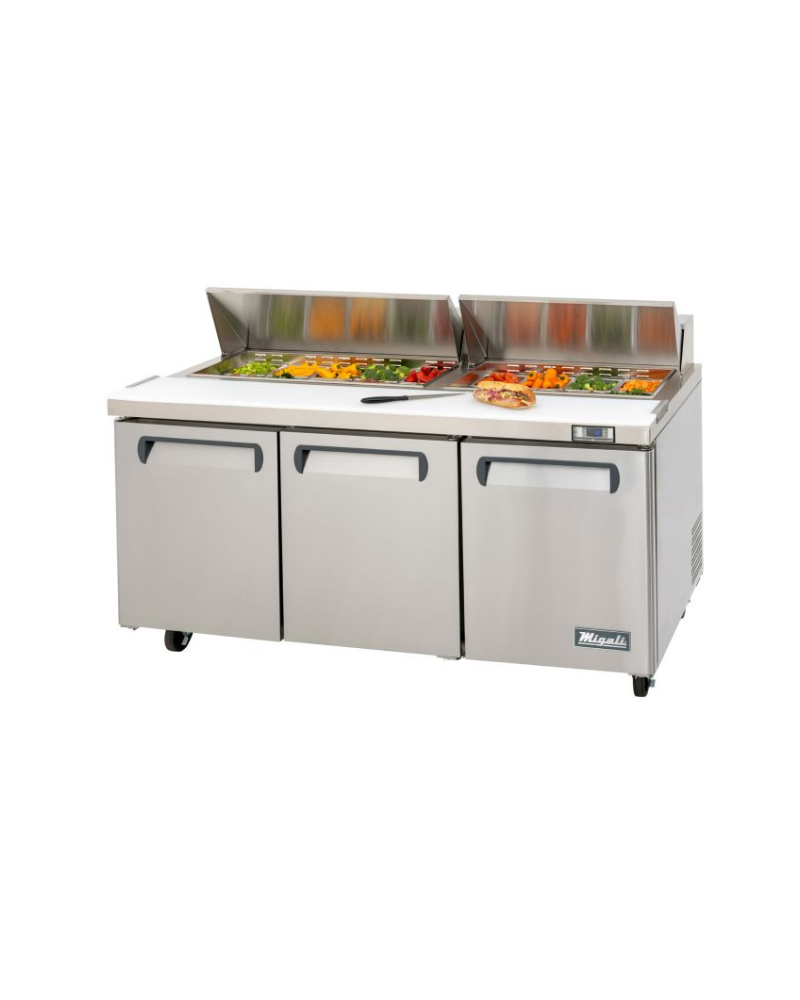 Migali C-SP72-18-HC 72″ – 18 Pans, Sandwich Prep Table
