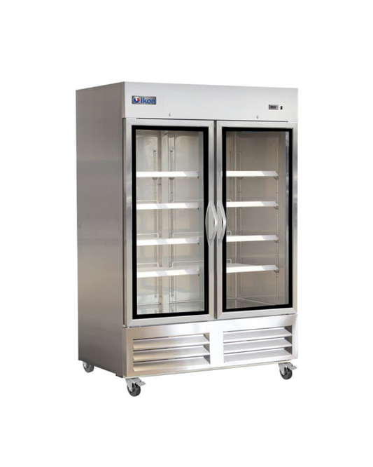 Ikon IB54FG Double Glass Door Bottom Mount Freezer