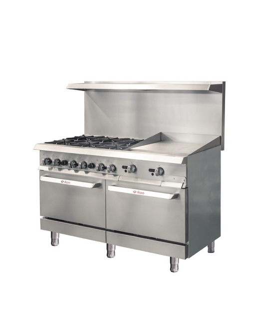 Ikon IR-6B-24MG-60 Range 60" - 6 Burners with 24" Manual Griddle