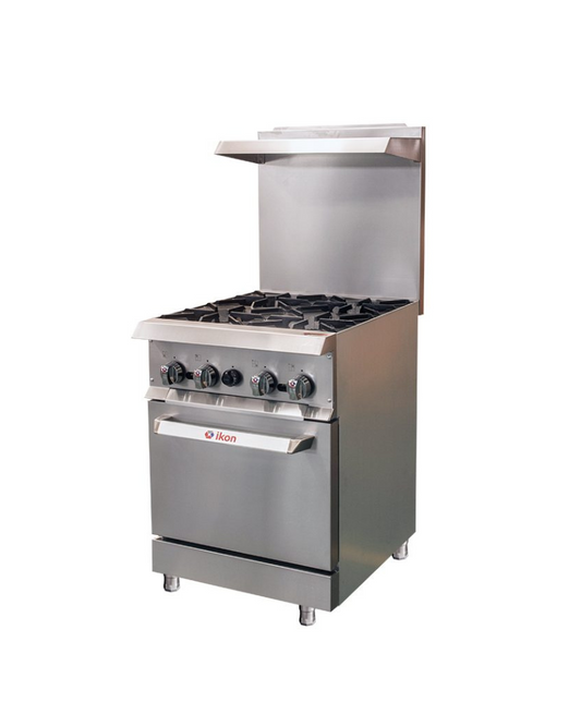 Ikon IR-4-24 Gas Range - 4 Burners with Oven