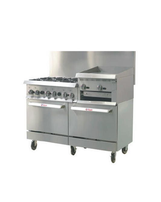 Ikon IR-6B-24RG-60 Range 60" - 6 Burners with 24" Raised Griddle