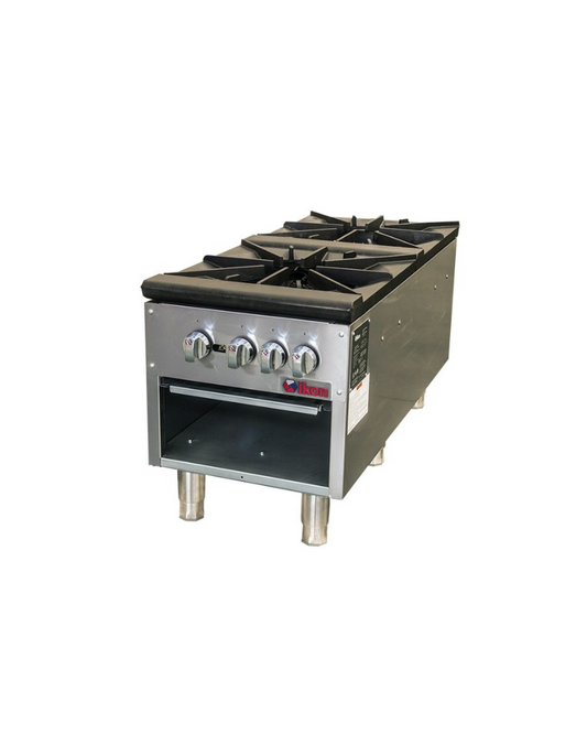 Ikon ISP-18-2 Gas Stock Pot Range - Double