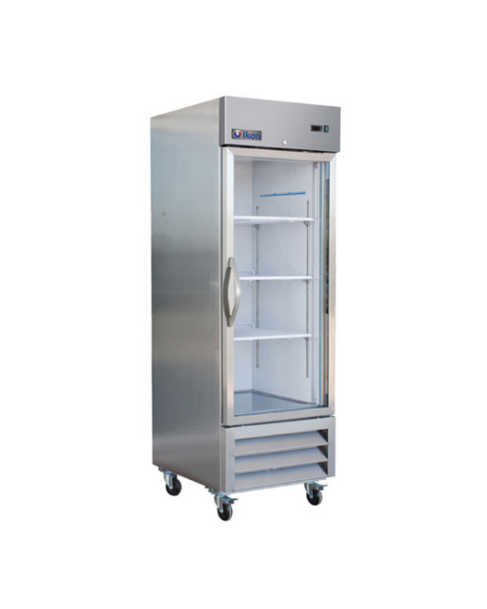 Ikon IB27FG Single Glass Door Bottom Mount Freezer